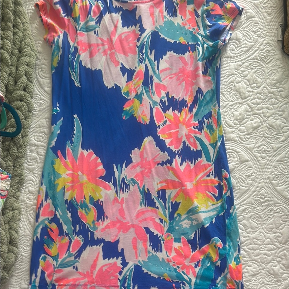 Lilly Pulitzer Blue Floral Dress